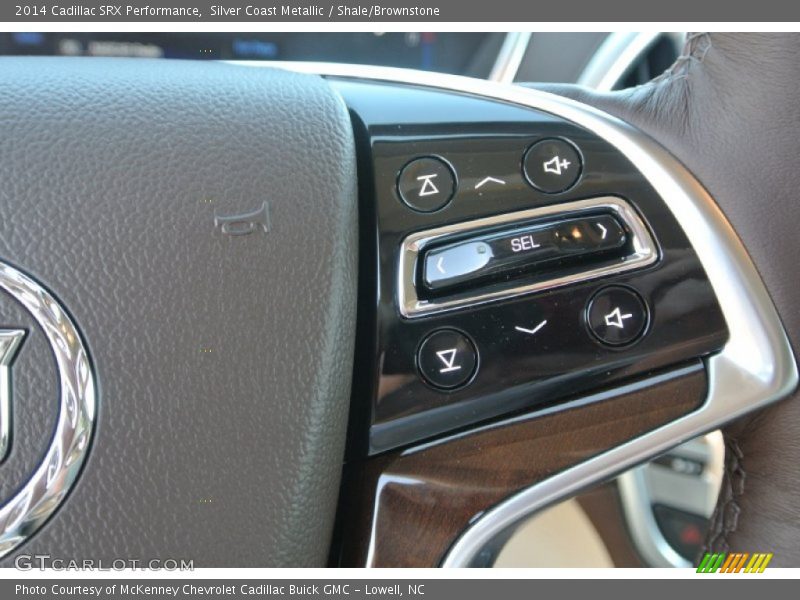Silver Coast Metallic / Shale/Brownstone 2014 Cadillac SRX Performance