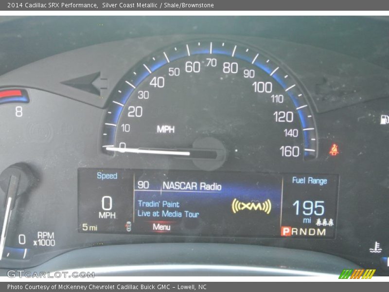 Silver Coast Metallic / Shale/Brownstone 2014 Cadillac SRX Performance