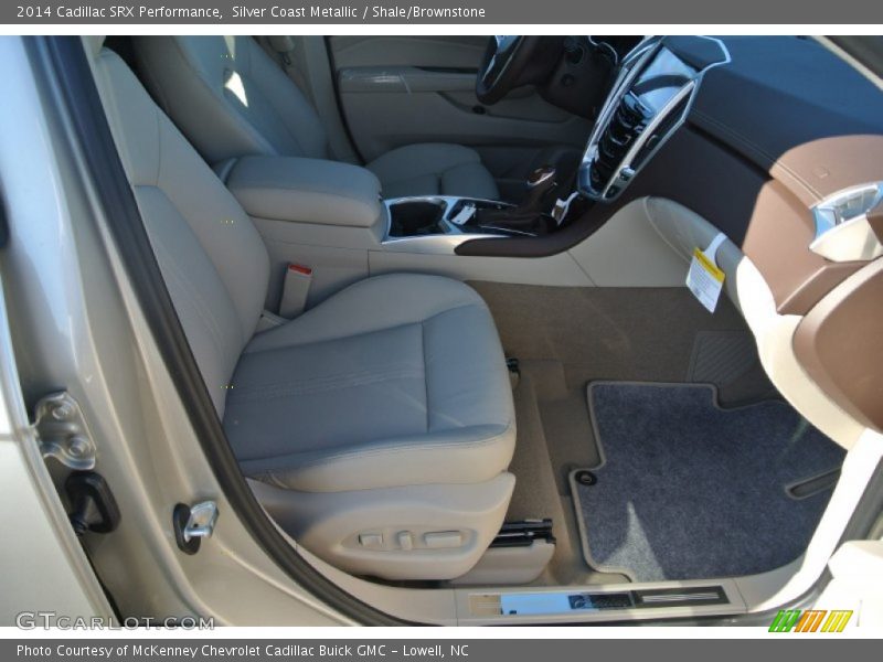 Silver Coast Metallic / Shale/Brownstone 2014 Cadillac SRX Performance