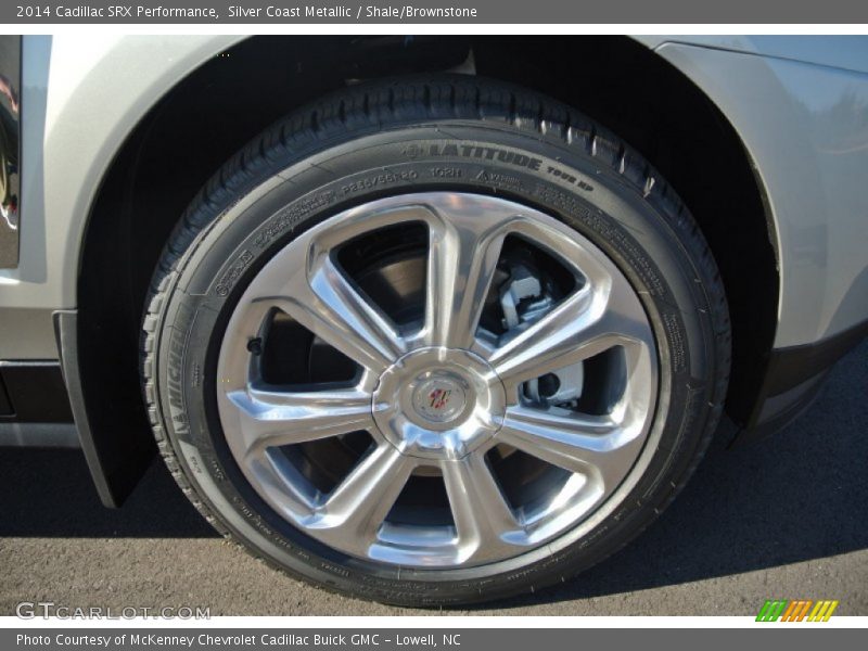 Silver Coast Metallic / Shale/Brownstone 2014 Cadillac SRX Performance