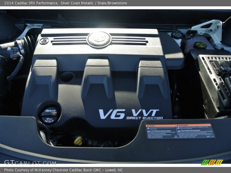 Silver Coast Metallic / Shale/Brownstone 2014 Cadillac SRX Performance