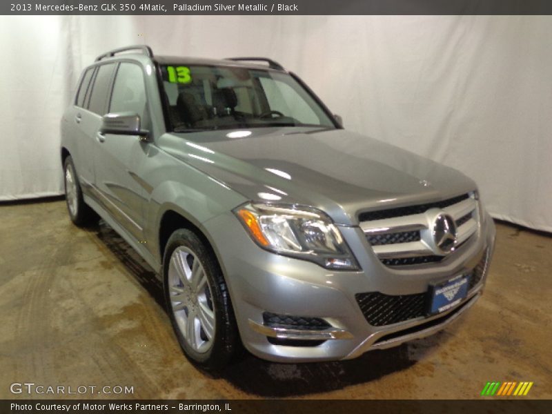 Palladium Silver Metallic / Black 2013 Mercedes-Benz GLK 350 4Matic
