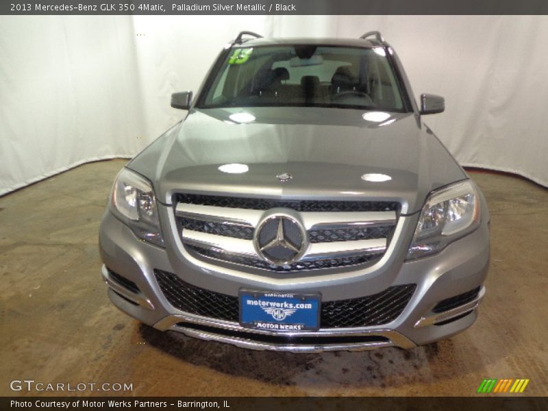 Palladium Silver Metallic / Black 2013 Mercedes-Benz GLK 350 4Matic