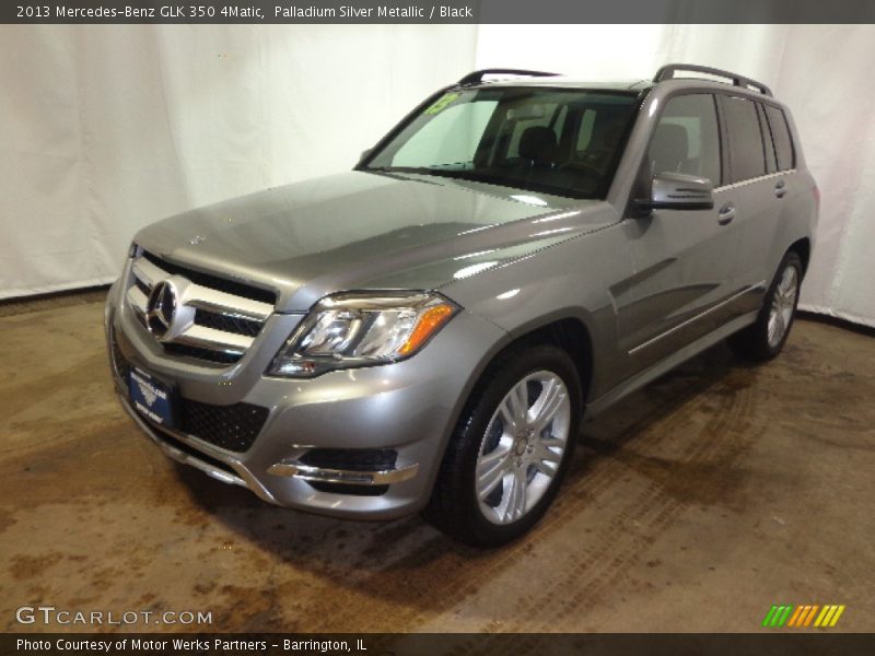 Palladium Silver Metallic / Black 2013 Mercedes-Benz GLK 350 4Matic