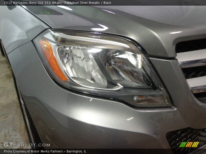 Palladium Silver Metallic / Black 2013 Mercedes-Benz GLK 350 4Matic