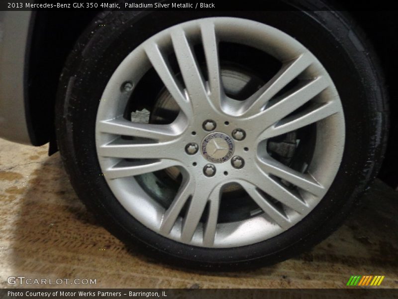 Palladium Silver Metallic / Black 2013 Mercedes-Benz GLK 350 4Matic