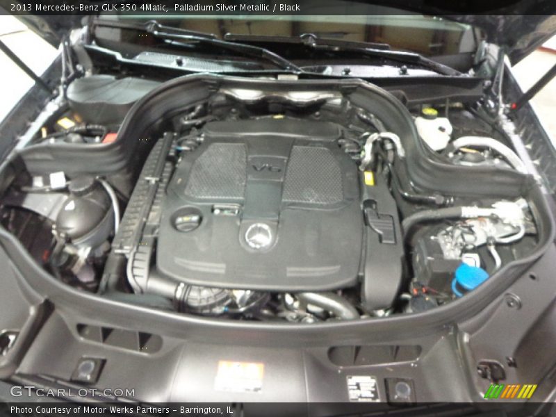 Palladium Silver Metallic / Black 2013 Mercedes-Benz GLK 350 4Matic