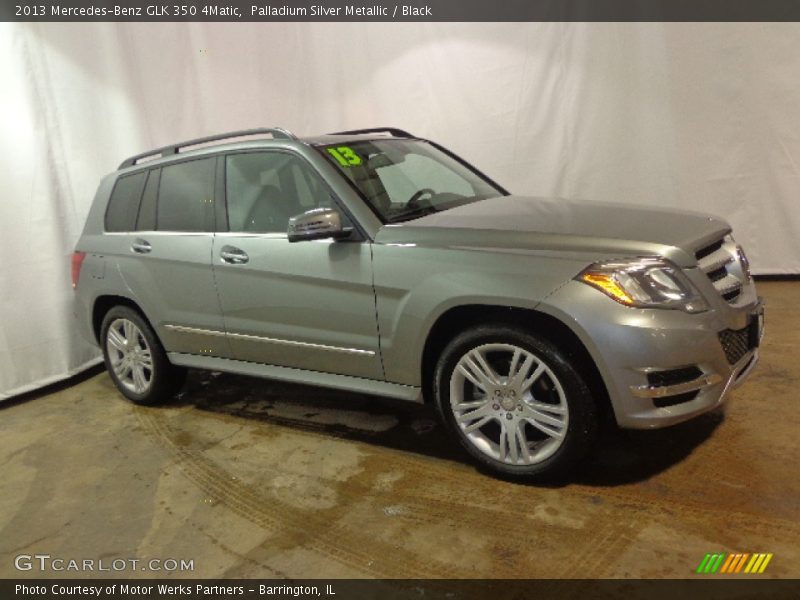 Palladium Silver Metallic / Black 2013 Mercedes-Benz GLK 350 4Matic