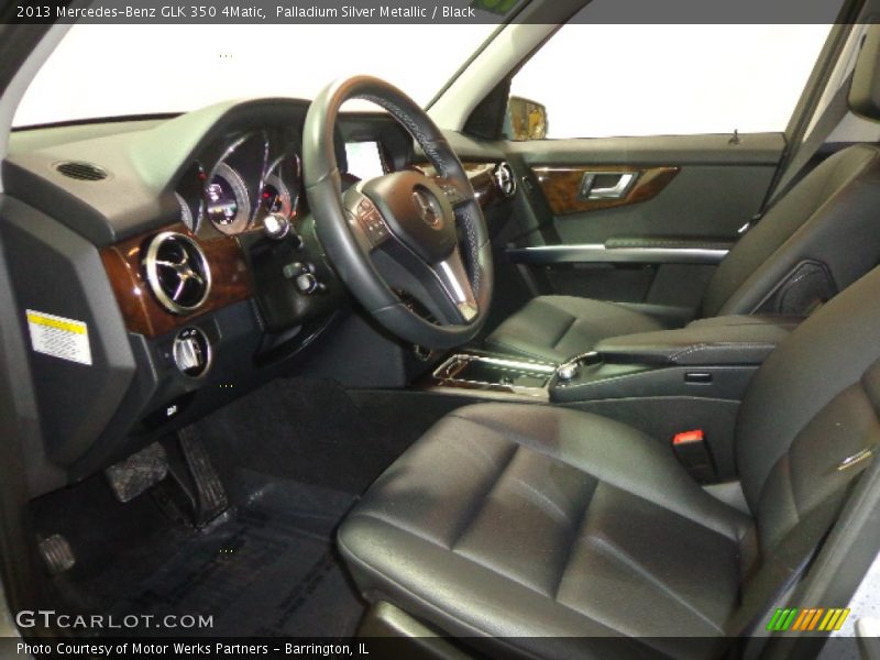 Palladium Silver Metallic / Black 2013 Mercedes-Benz GLK 350 4Matic
