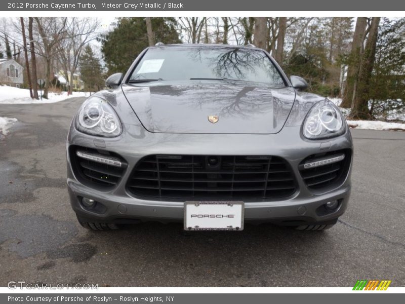 Meteor Grey Metallic / Black 2012 Porsche Cayenne Turbo