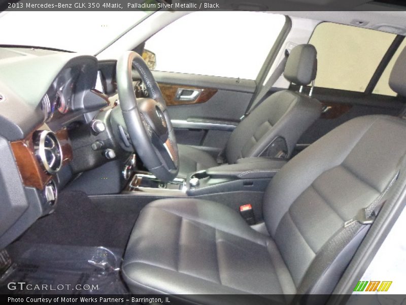 Palladium Silver Metallic / Black 2013 Mercedes-Benz GLK 350 4Matic