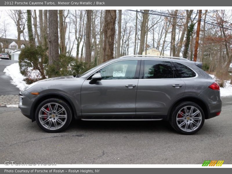 Meteor Grey Metallic / Black 2012 Porsche Cayenne Turbo