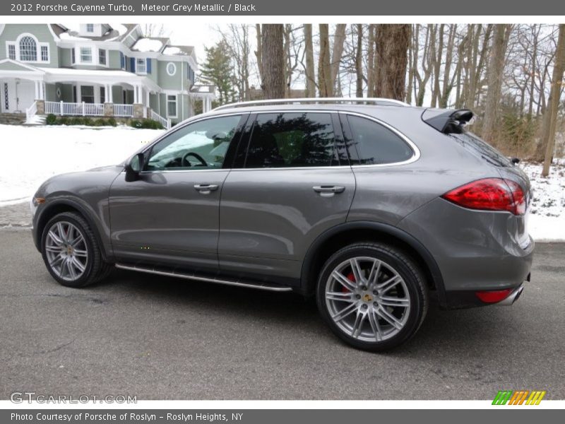 Meteor Grey Metallic / Black 2012 Porsche Cayenne Turbo