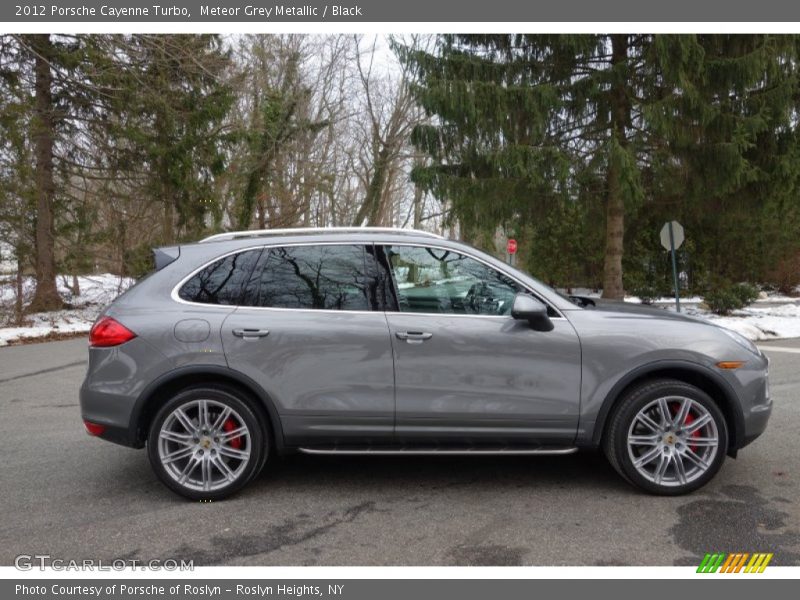 Meteor Grey Metallic / Black 2012 Porsche Cayenne Turbo