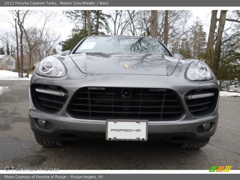 Meteor Grey Metallic / Black 2012 Porsche Cayenne Turbo