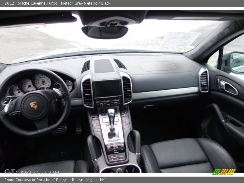 Meteor Grey Metallic / Black 2012 Porsche Cayenne Turbo