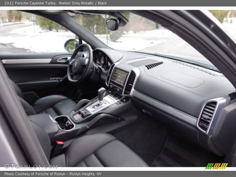 Meteor Grey Metallic / Black 2012 Porsche Cayenne Turbo