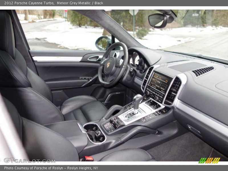 Meteor Grey Metallic / Black 2012 Porsche Cayenne Turbo