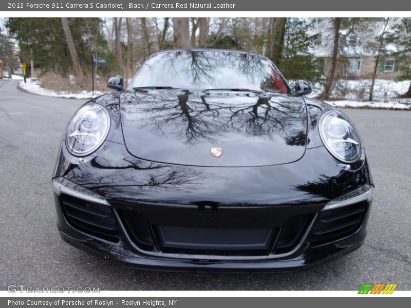 Black / Carrera Red Natural Leather 2013 Porsche 911 Carrera S Cabriolet