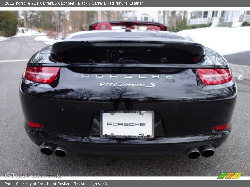 Black / Carrera Red Natural Leather 2013 Porsche 911 Carrera S Cabriolet