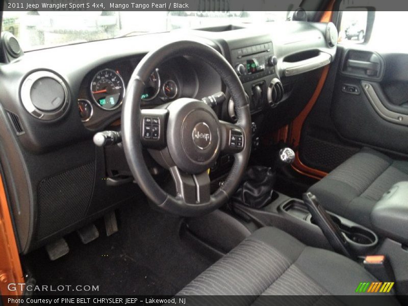 Mango Tango Pearl / Black 2011 Jeep Wrangler Sport S 4x4