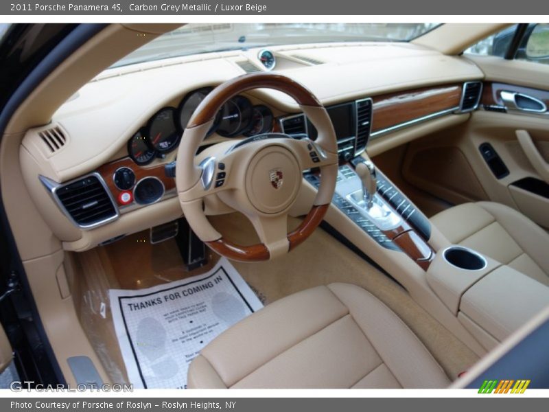Carbon Grey Metallic / Luxor Beige 2011 Porsche Panamera 4S