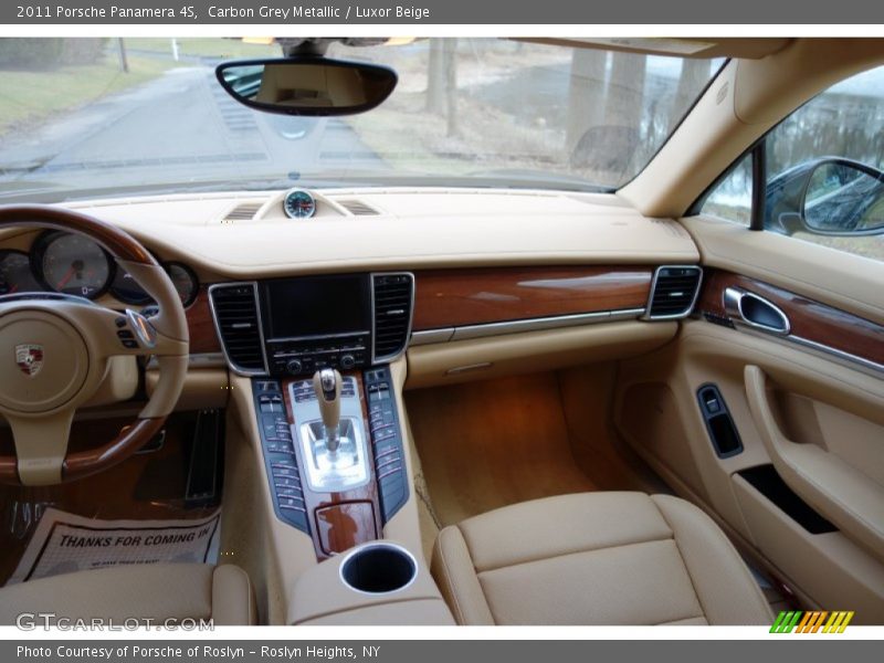 Carbon Grey Metallic / Luxor Beige 2011 Porsche Panamera 4S