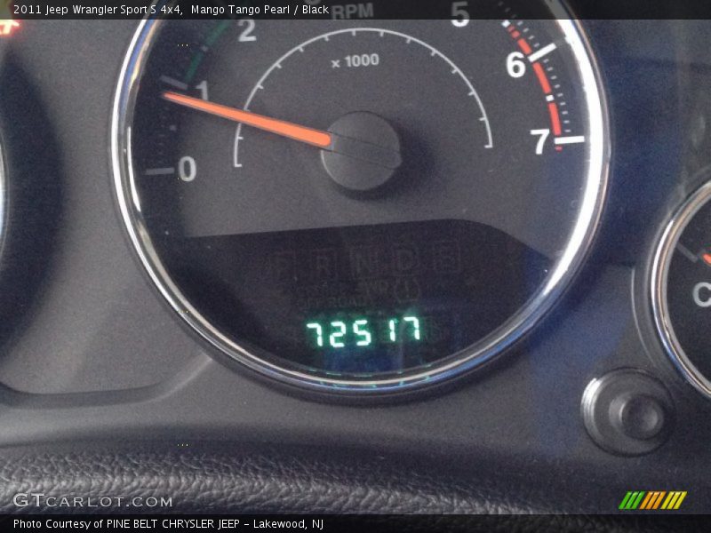 Mango Tango Pearl / Black 2011 Jeep Wrangler Sport S 4x4