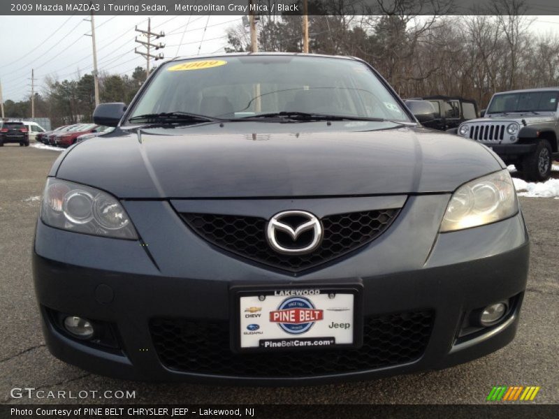 Metropolitan Gray Mica / Black 2009 Mazda MAZDA3 i Touring Sedan