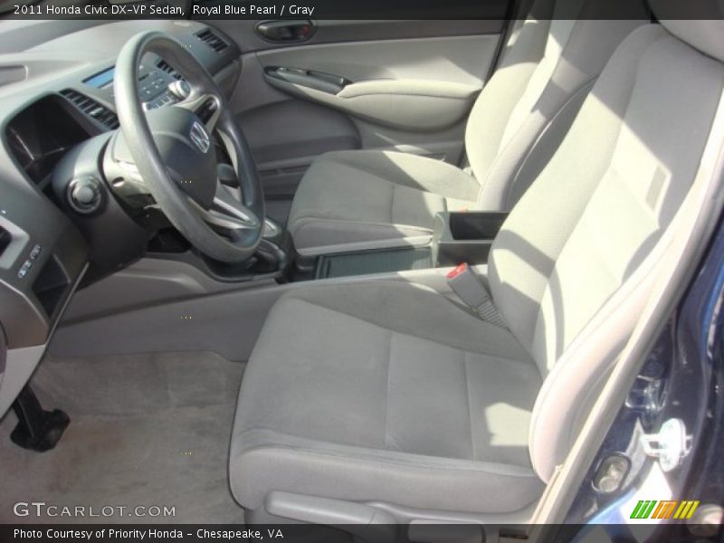 Royal Blue Pearl / Gray 2011 Honda Civic DX-VP Sedan