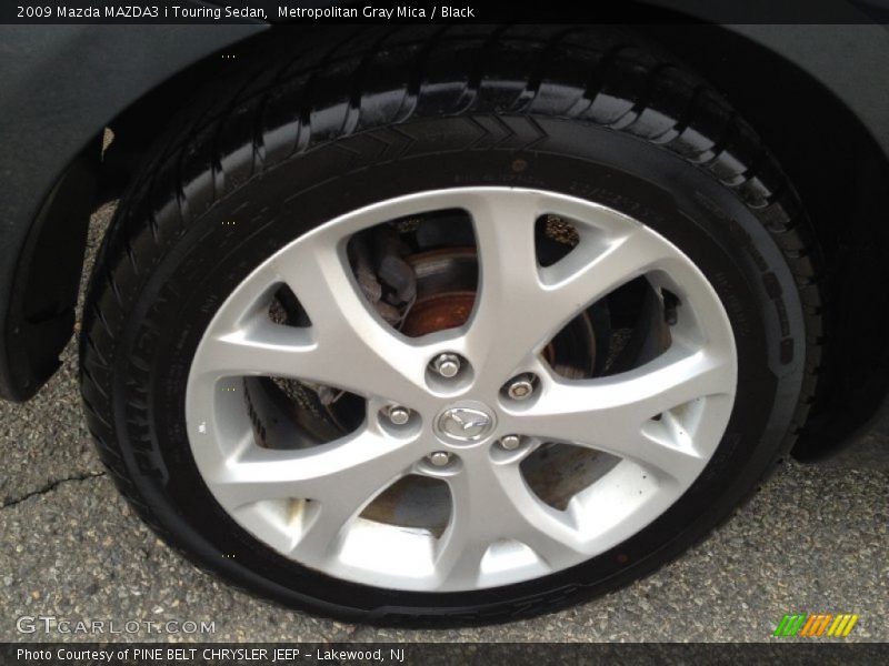 Metropolitan Gray Mica / Black 2009 Mazda MAZDA3 i Touring Sedan