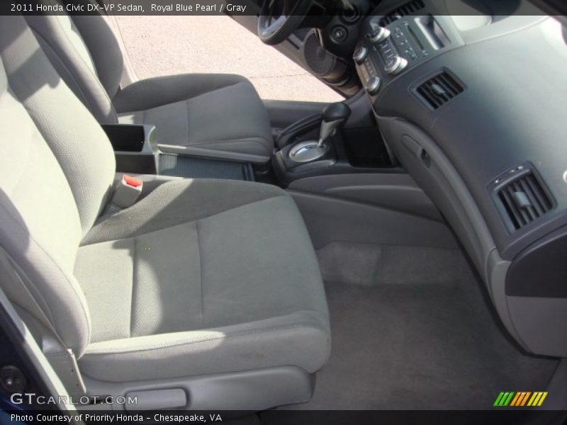 Royal Blue Pearl / Gray 2011 Honda Civic DX-VP Sedan