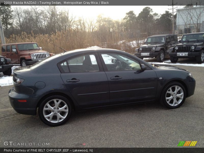 Metropolitan Gray Mica / Black 2009 Mazda MAZDA3 i Touring Sedan