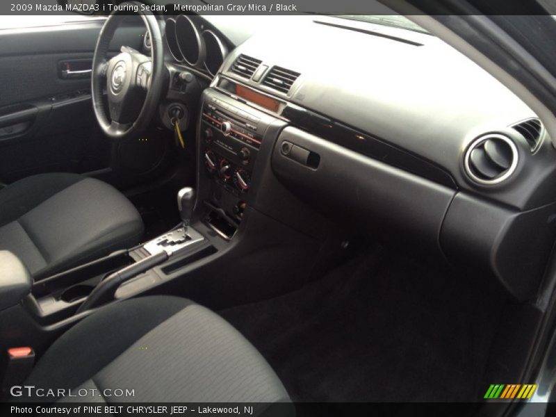 Metropolitan Gray Mica / Black 2009 Mazda MAZDA3 i Touring Sedan