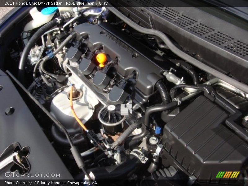 Royal Blue Pearl / Gray 2011 Honda Civic DX-VP Sedan