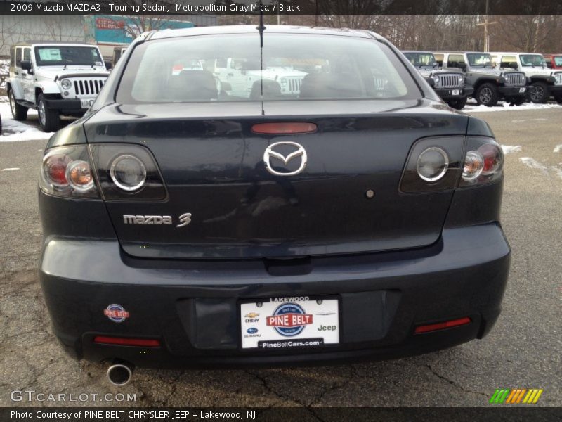 Metropolitan Gray Mica / Black 2009 Mazda MAZDA3 i Touring Sedan