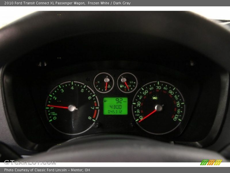 Frozen White / Dark Gray 2010 Ford Transit Connect XL Passenger Wagon