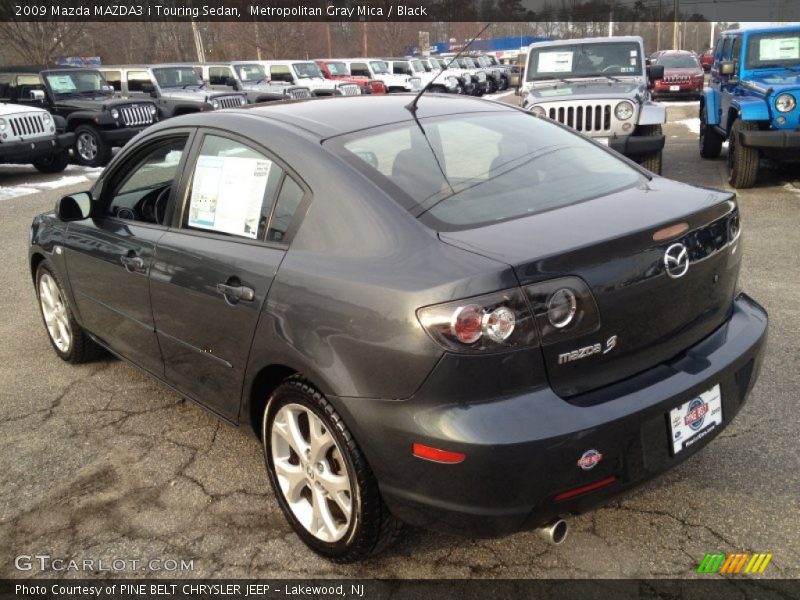Metropolitan Gray Mica / Black 2009 Mazda MAZDA3 i Touring Sedan