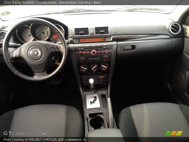 Metropolitan Gray Mica / Black 2009 Mazda MAZDA3 i Touring Sedan