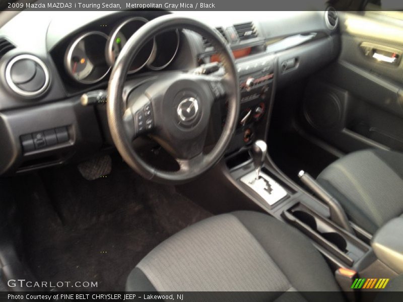 Metropolitan Gray Mica / Black 2009 Mazda MAZDA3 i Touring Sedan