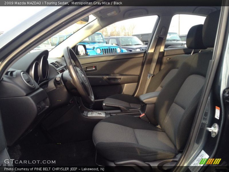 Metropolitan Gray Mica / Black 2009 Mazda MAZDA3 i Touring Sedan