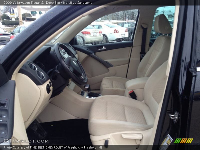 Deep Black Metallic / Sandstone 2009 Volkswagen Tiguan S