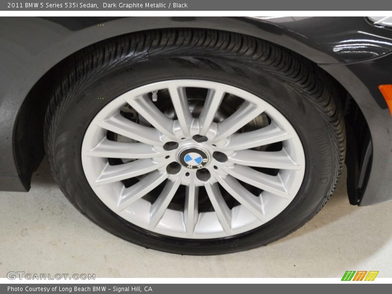 Dark Graphite Metallic / Black 2011 BMW 5 Series 535i Sedan