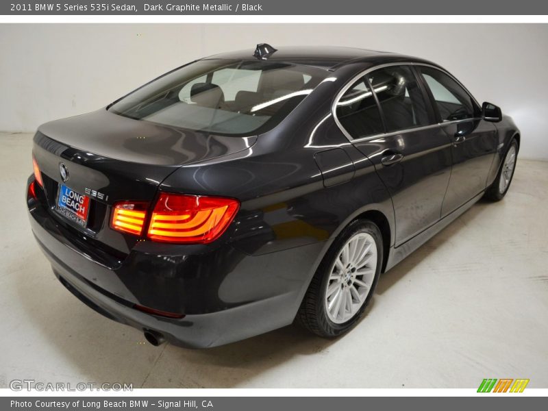 Dark Graphite Metallic / Black 2011 BMW 5 Series 535i Sedan