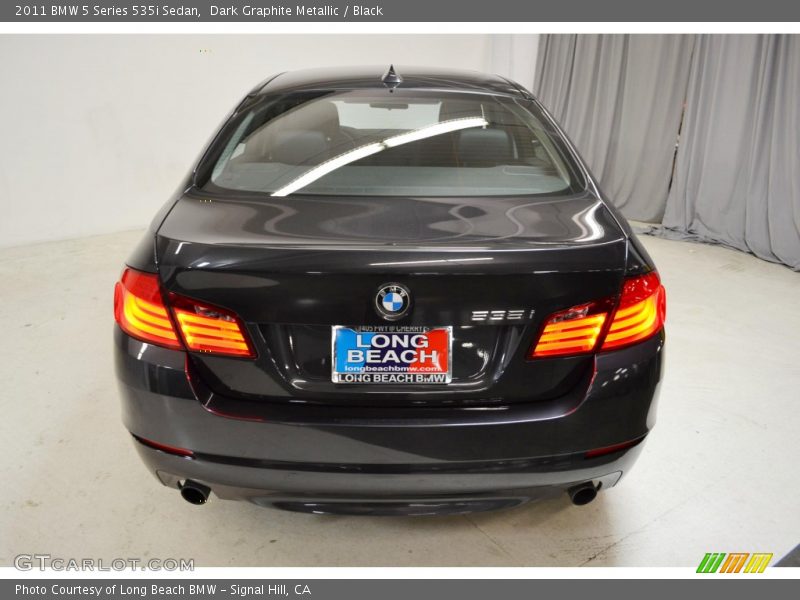 Dark Graphite Metallic / Black 2011 BMW 5 Series 535i Sedan