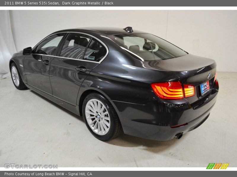 Dark Graphite Metallic / Black 2011 BMW 5 Series 535i Sedan