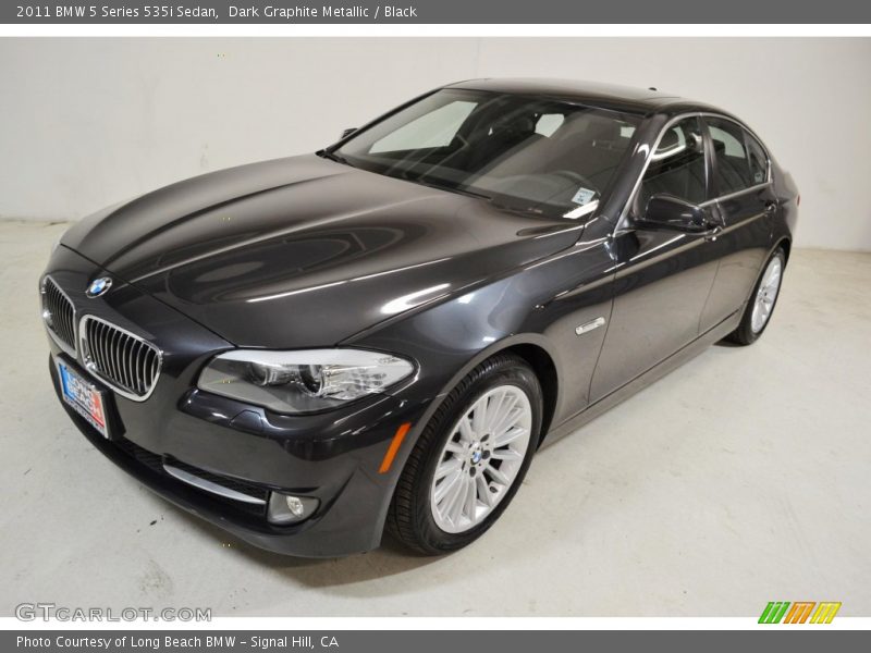 Dark Graphite Metallic / Black 2011 BMW 5 Series 535i Sedan