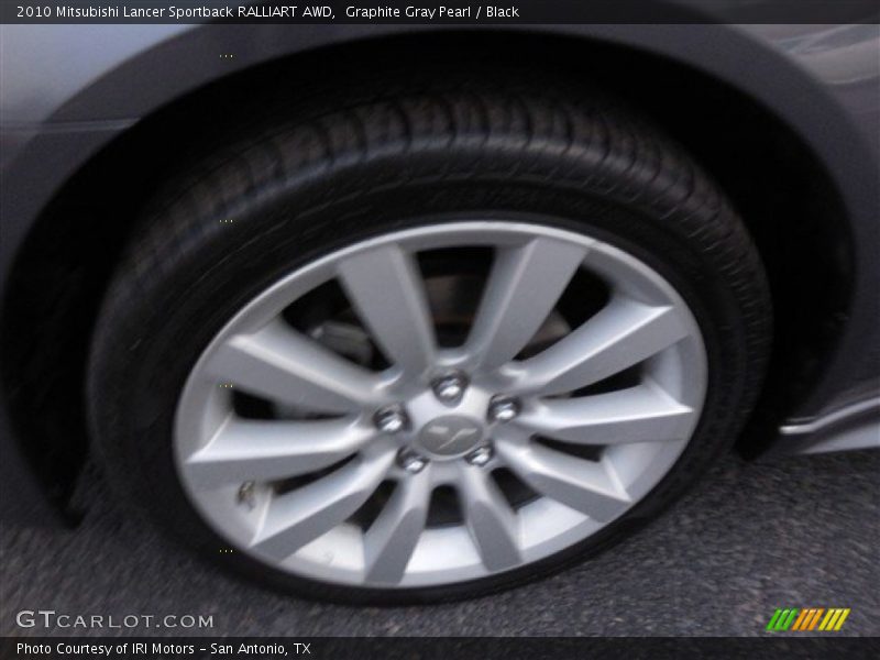 Graphite Gray Pearl / Black 2010 Mitsubishi Lancer Sportback RALLIART AWD