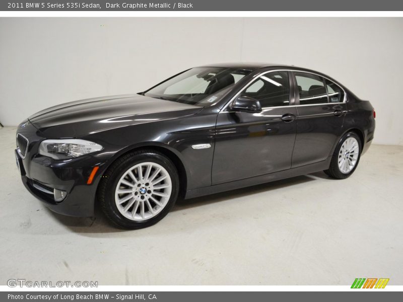 Dark Graphite Metallic / Black 2011 BMW 5 Series 535i Sedan