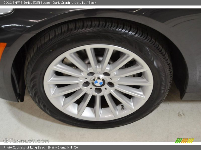 Dark Graphite Metallic / Black 2011 BMW 5 Series 535i Sedan
